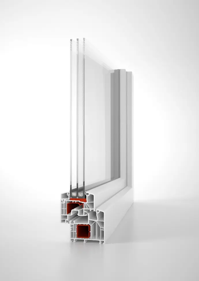 IDEAL® 8000, Verglasung: 3 fach U=0,5 W/m²K IDEAL® 8000, Verglasung: 3 fach U=0,5 W/m²K