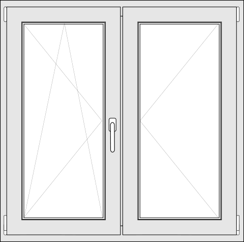 IDEAL®4000 Balkontür 2 teilig DK+D